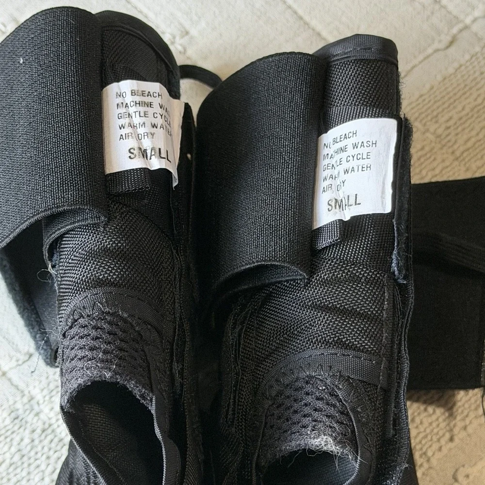 Pair Of Med Spec ASO Small Black Dual Support Ankle Stabilizer Excellent USA